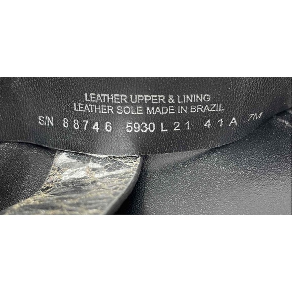 Tory Burch Sandals Womens Size 7 Metallic Silver Crisscross Logo Medallion - Picture 9 of 9